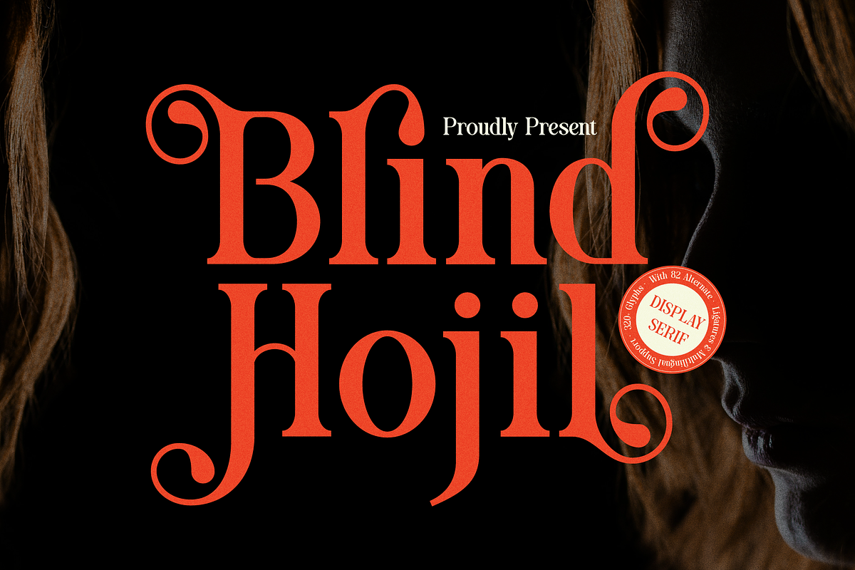 Blind Hojil | Display Serif Font, a Serif Font by Denustudios (Photo 1 of 14)