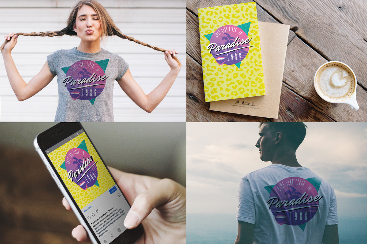 1980s Retro Logo Design Template, a Branding & Logo Template by Wingsart Studio (Photo 3 of 3)