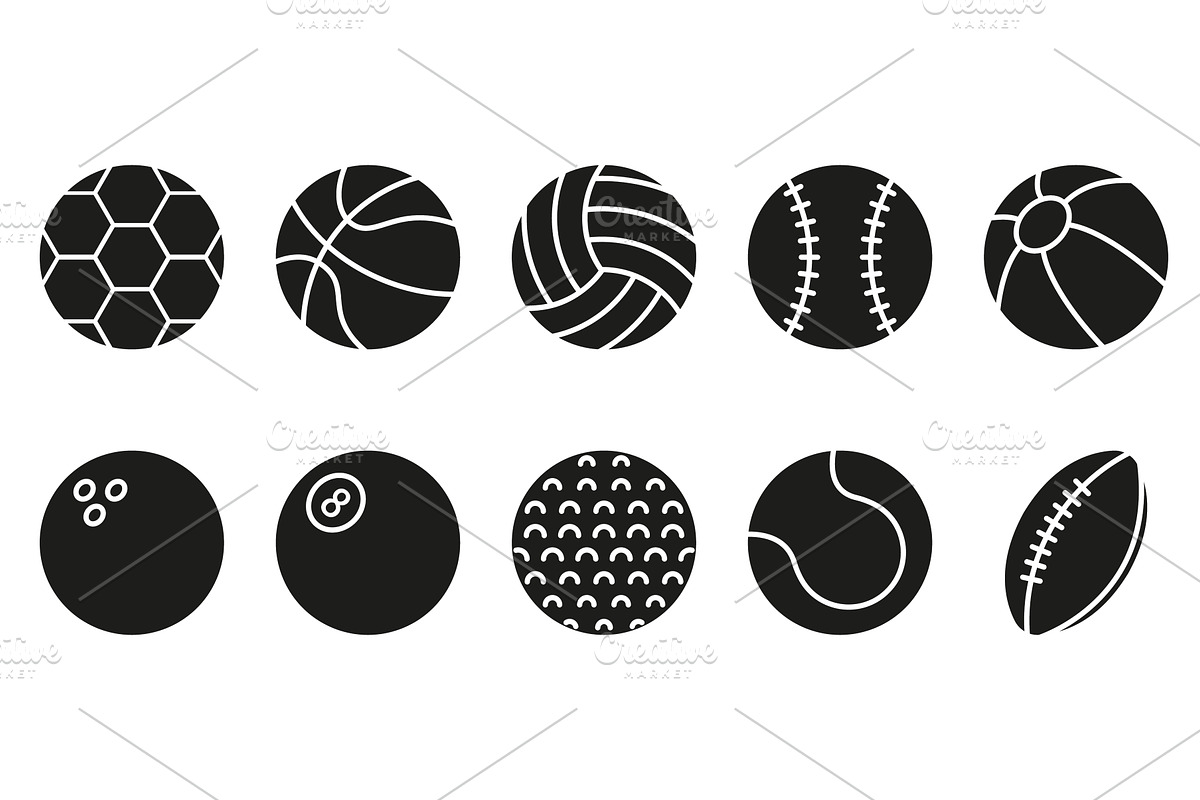 Collection of Balls Icons, an Object Illustration by Vector Creator