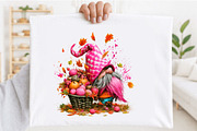 Watercolor Autumn Gnome Clipart, a Seasonal Illustration by SVGArt (Thumbnail 2 of 5)