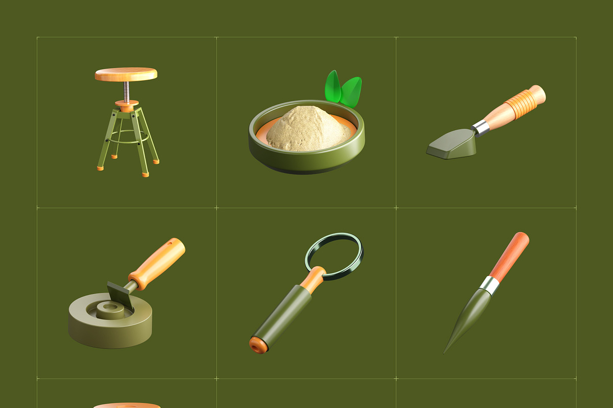 3D Pottery Icon Collection, a Duotone Icon by Vectors Market (Photo 7 of 8)