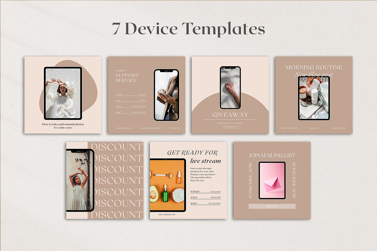 Instagram Shop Engagement Kit CANVA, a Social Media Template by Lyrata ...
