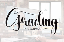 Grading | Script Font
