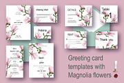Greeting card templates with Magnoli, an Invitation Template by Digital illustration shop (Thumbnail 1 of 5)