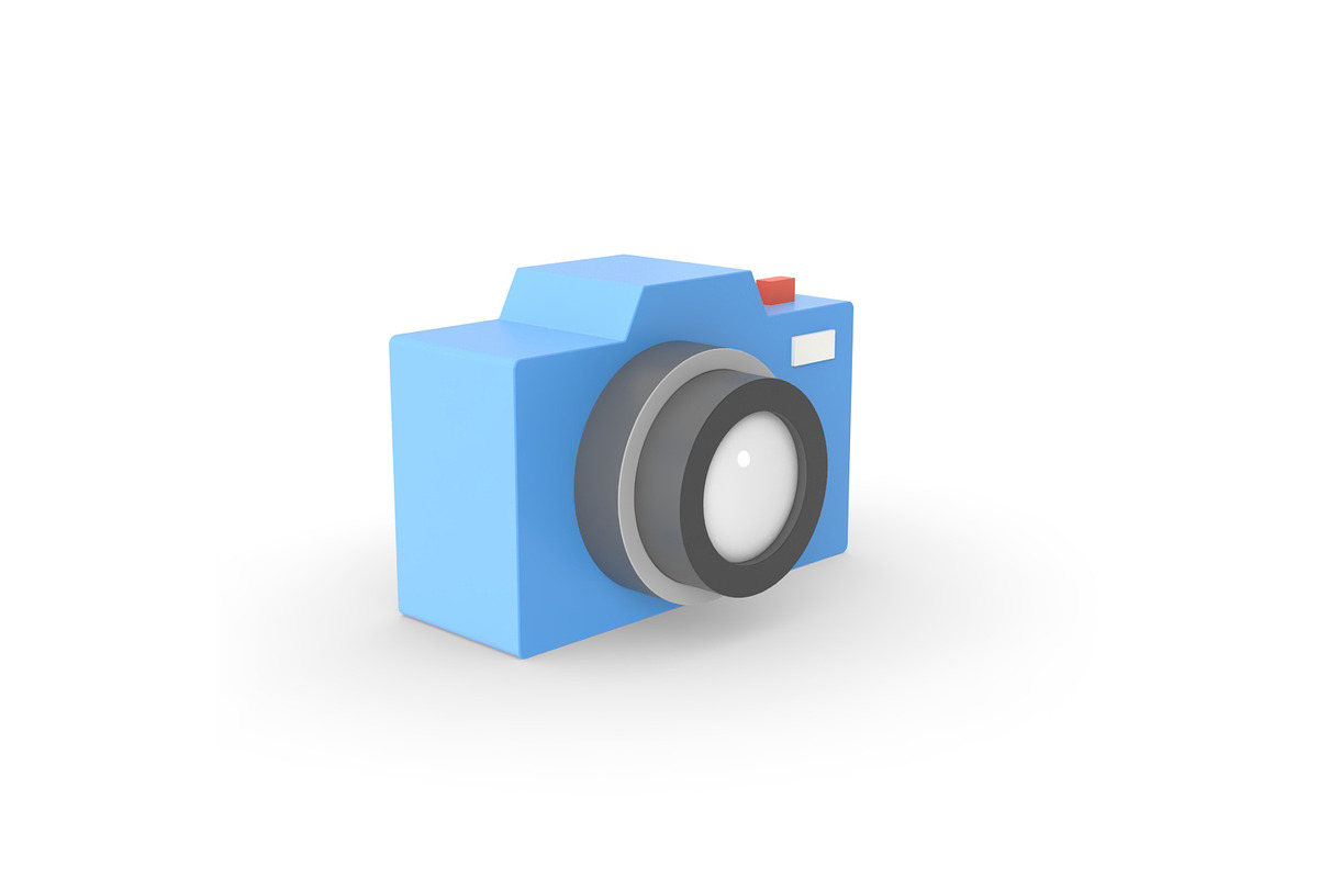 Camera simple design graphic cartoon, an Object 3D Model by CGTech (Photo 2 of 9)