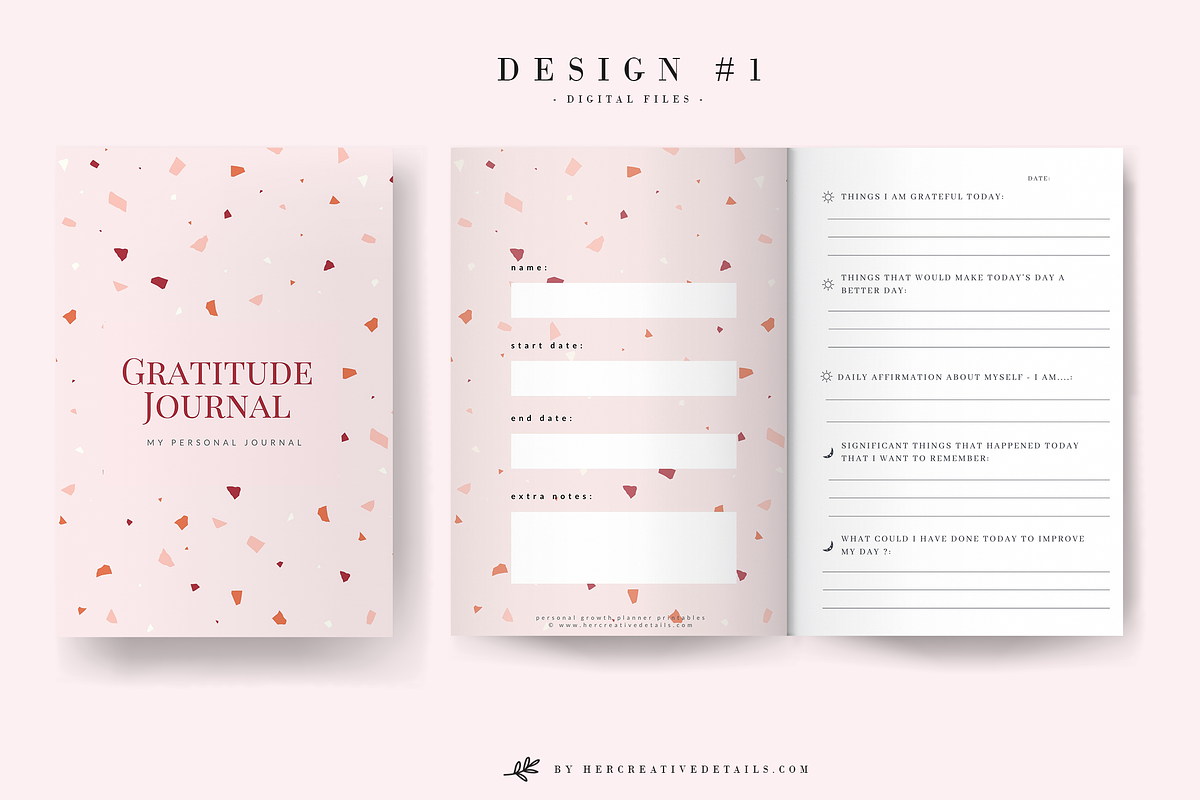 Gratitude Journal Printable - 01, a Brochure Template by Her creative details (Photo 1 of 5)