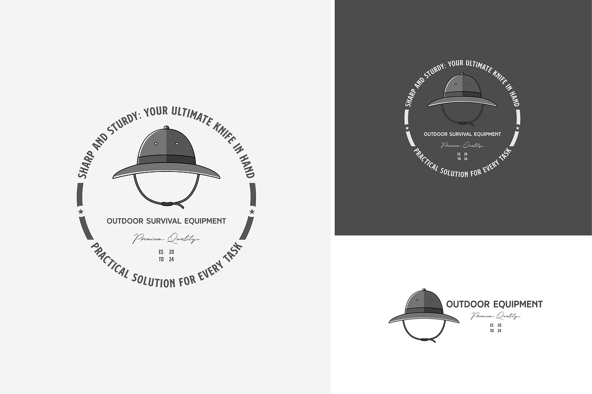 outdoor hat logo icon emblem outdoor, a Branding & Logo Template by Pyruos ID