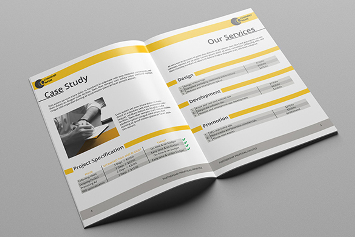 Minimal Business Proposal, a Brochure Template by Birka Studio (Photo 2 of 5)