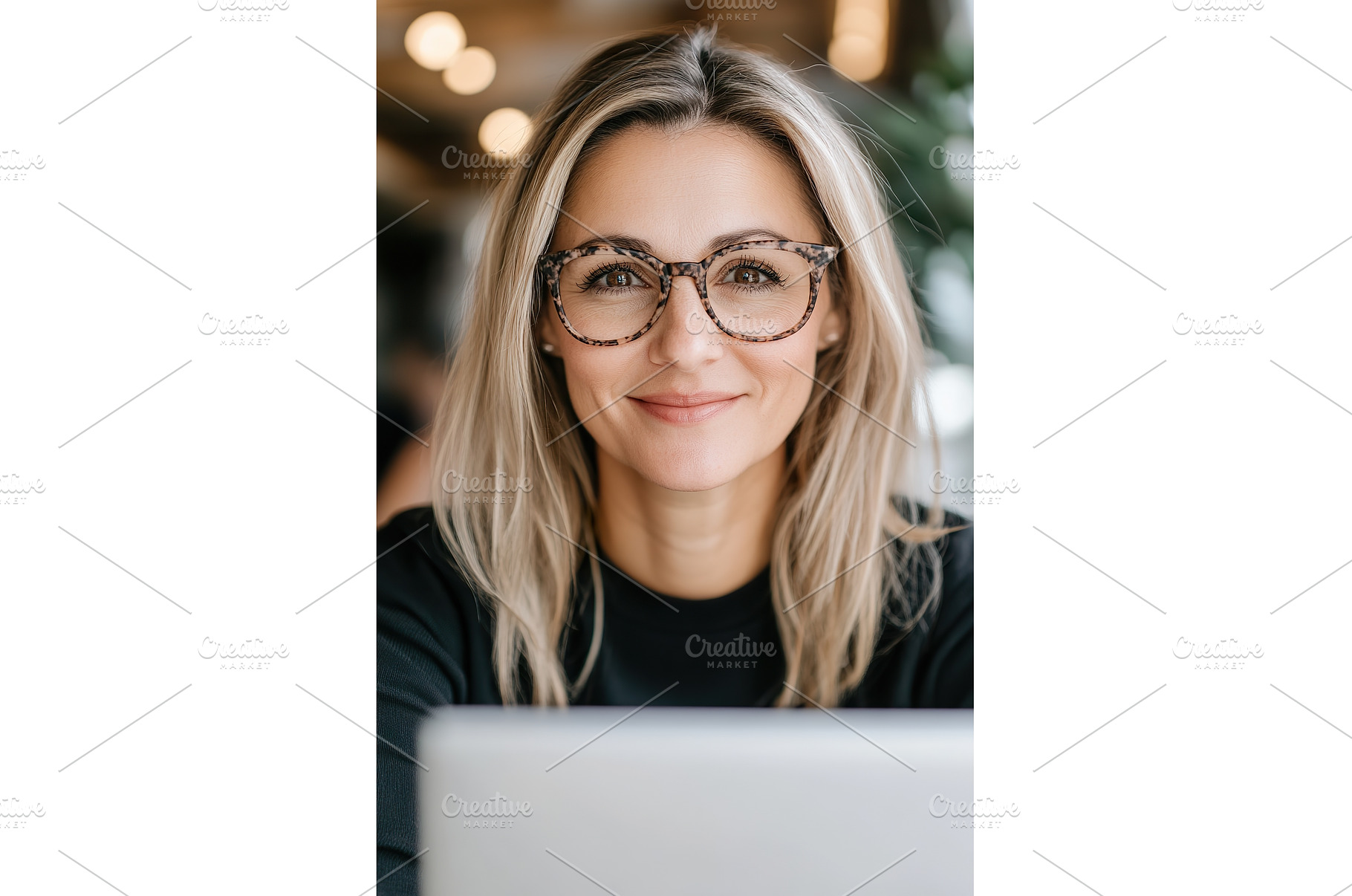 Smiling Woman with Blond Hair and, a Person Photo by Lermont51