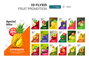 Fruit Promotion Flyer Design, a Marketing Template by shin_std
