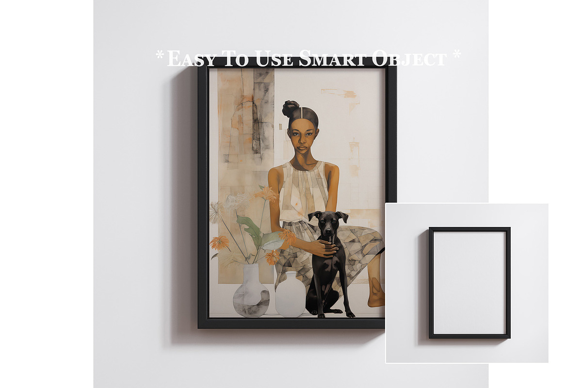 Framed floated canvas mockup, a Household Mockup by Artjafara (Photo 2 of 4)