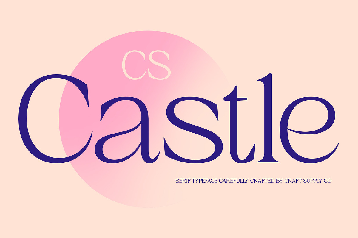CS Castle – Elegant Font, a Serif Font by Craft Supply Co. (Photo 1 of 8)