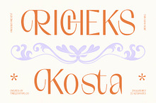 Richeks Kosta Thin Sans Serif