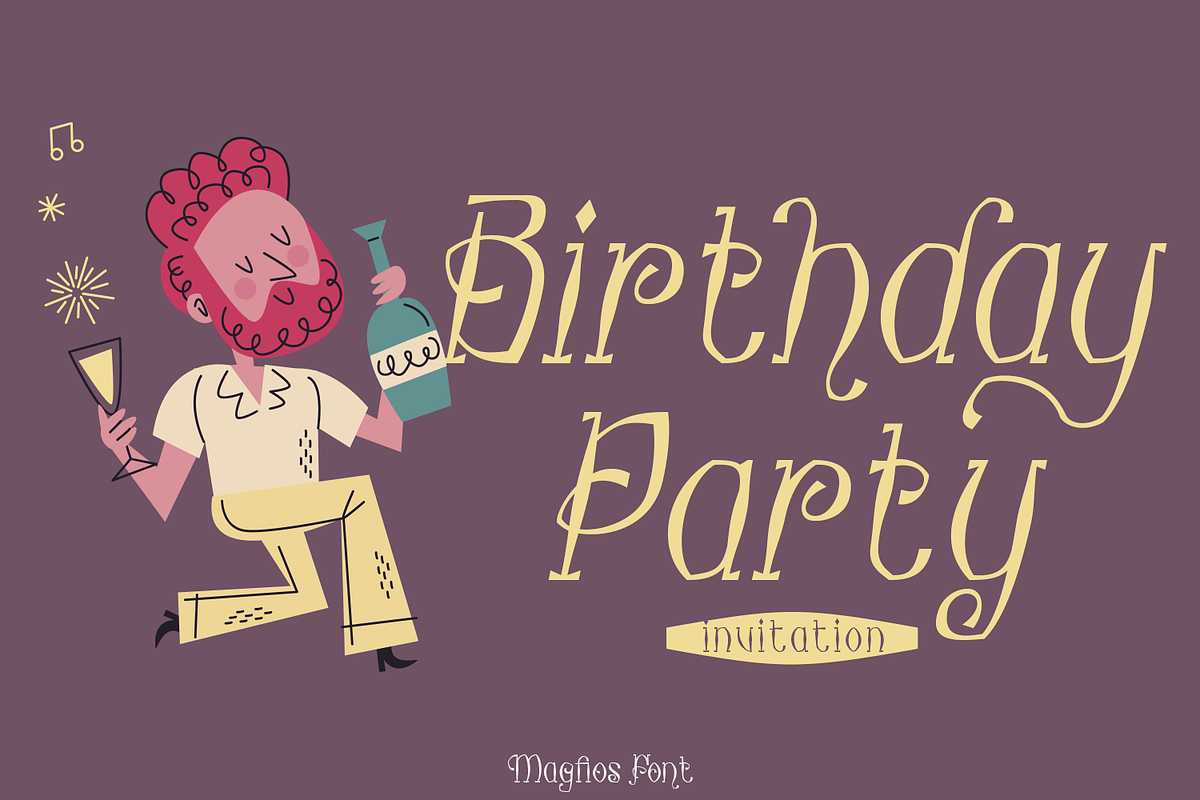 Magfios Swirly Font, a Font by madeDeduk (Photo 5 of 8)
