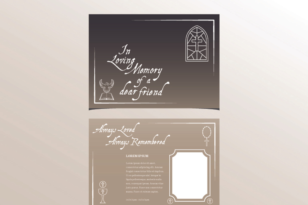 In loving memory card, a Card Template by wavebreak