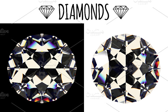 Diamonds top view preview 2