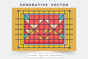 A colorful grid design featuring an, a Graphic by Iftikhar Alam