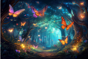 Magical Forest Butterfly Lights