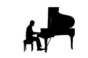 Piano Player Silhouette Vector Bundl, an Illustration by jahid234 (Thumbnail 16 of 20)