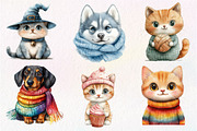 Quirky Dog & Cat Sublimation Bundle, an Illustration by Dream Creation (Thumbnail 5 of 6)