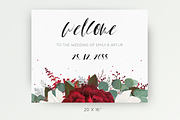 Wedding collection - Red & white, an Invitation Template by Alewiena (Thumbnail 6 of 9)
