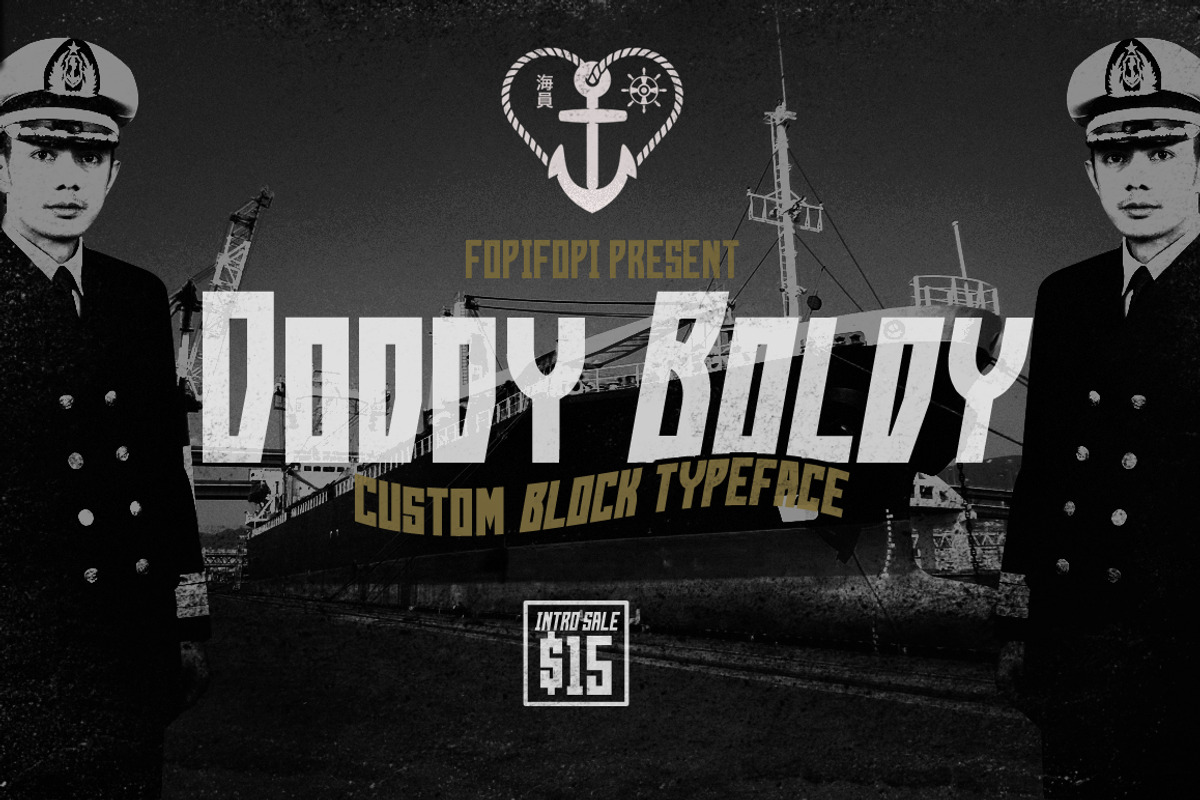 Sale ! 50% off Doddy Boldy Typeface