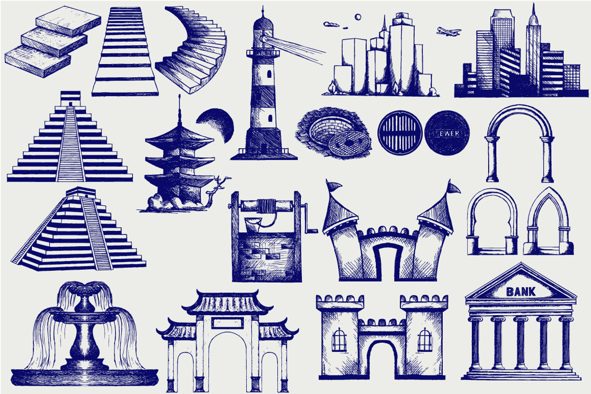 Architecture, an Outline Icon by LineworkStock (Photo 3 of 7)