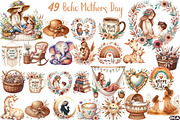 Boho Mothers Day Clipart, an Illustration by DreamCafeArt (Thumbnail 1 of 6)