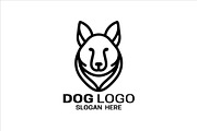 Minimal Outline Dog Logo, a Branding & Logo Template by Vectorium Studio (Thumbnail 1 of 2)