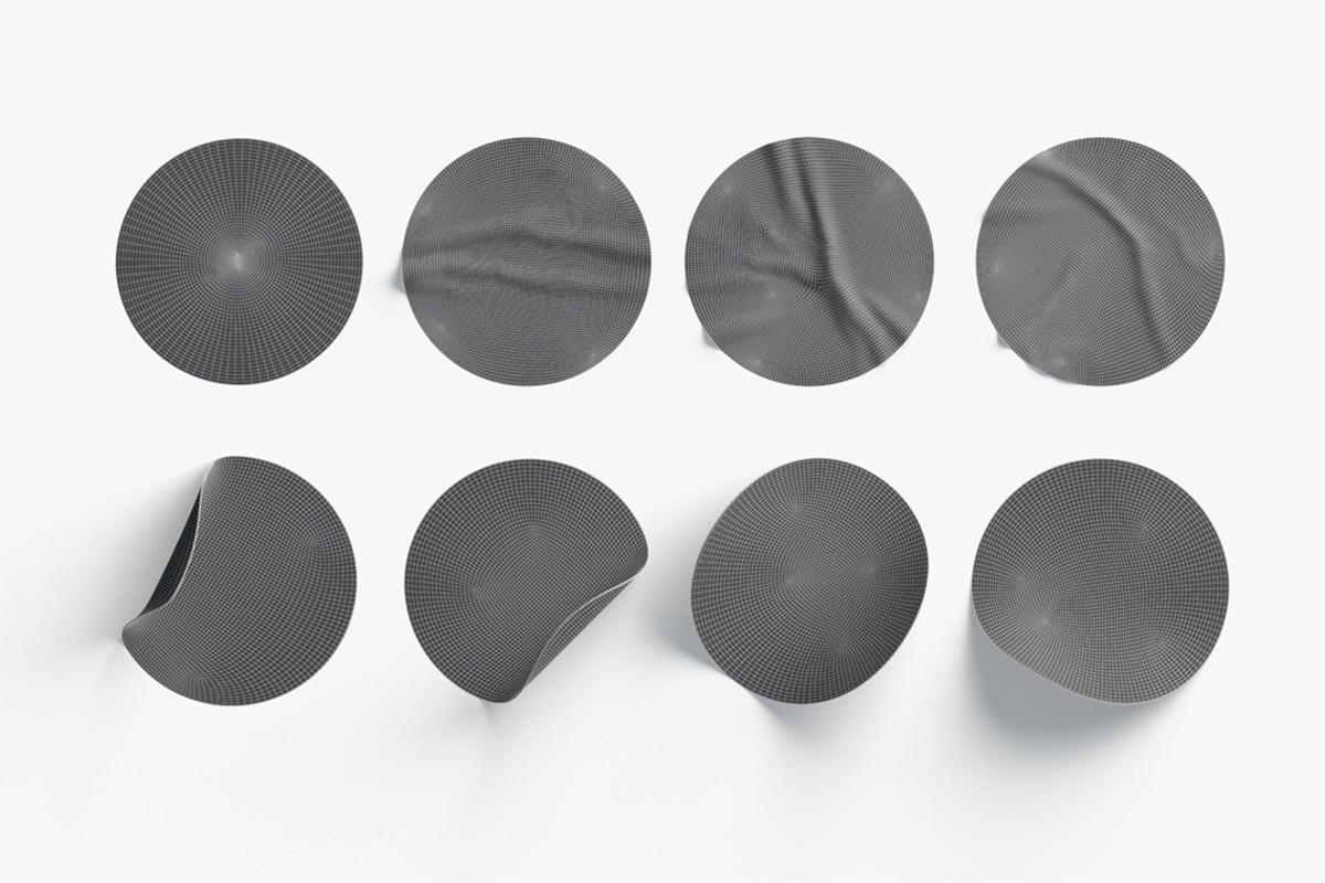 Stickers 8 Sticky Labels 3D Model, an Object 3D Model by rebrandy