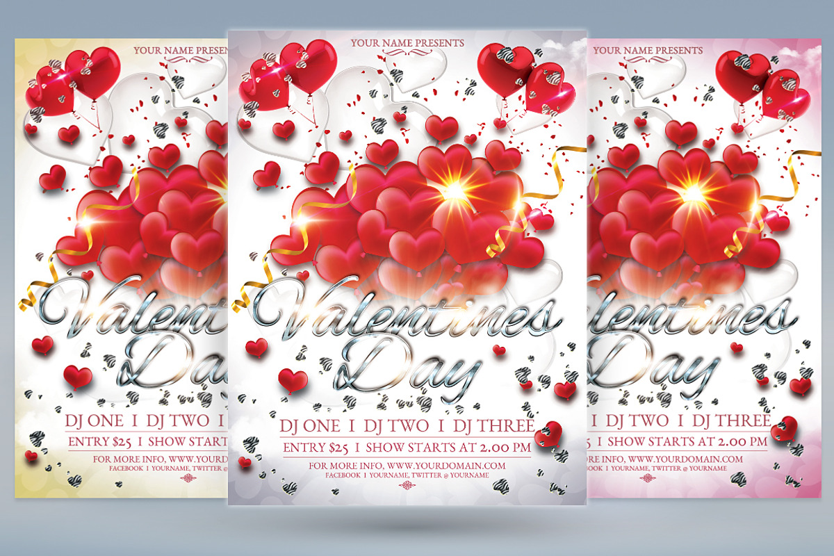 Valentines Day, a Flyer Template by tmcom (Photo 1 of 2)