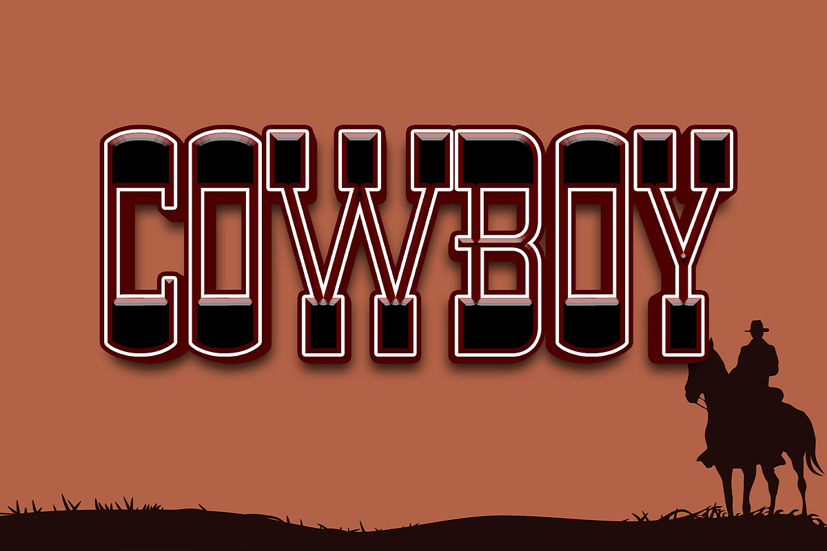 Bronco - Vintage Western Cowboy Font, a Slab Serif Font by OWPictures (Photo 8 of 10)