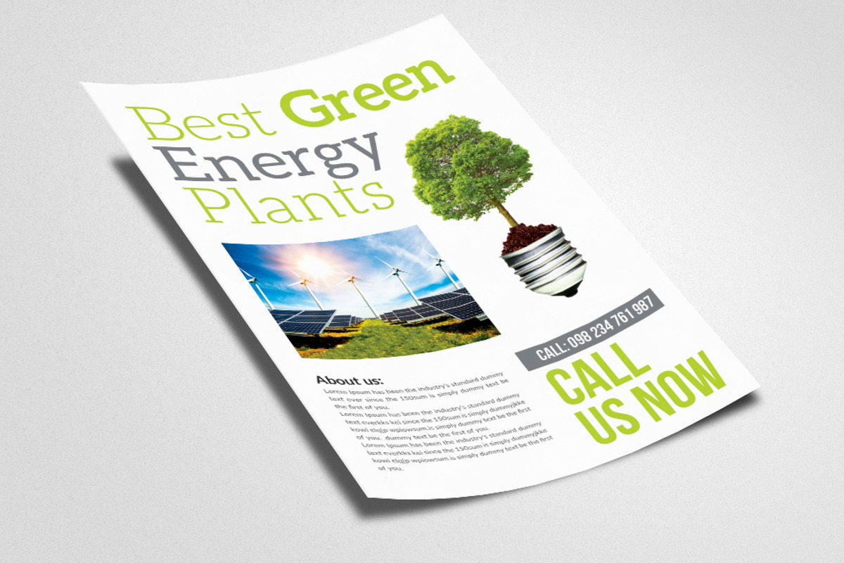 Solar Energy Psd Flyer Templates, a Flyer Template by Psd Templates (Photo 3 of 3)