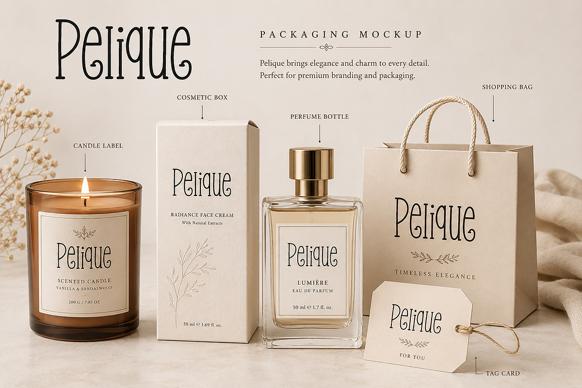 Pelique, a Sans Serif Font by Wow Magic (Photo 5 of 5)