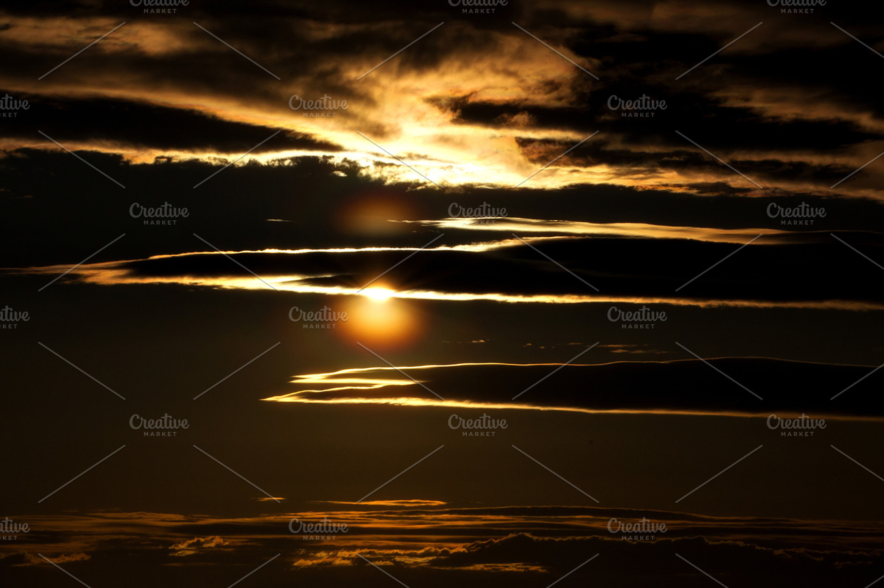 Sunset background containing nature, landscape, and scenery