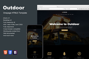 Outdoor - Onepage HTML5 Template