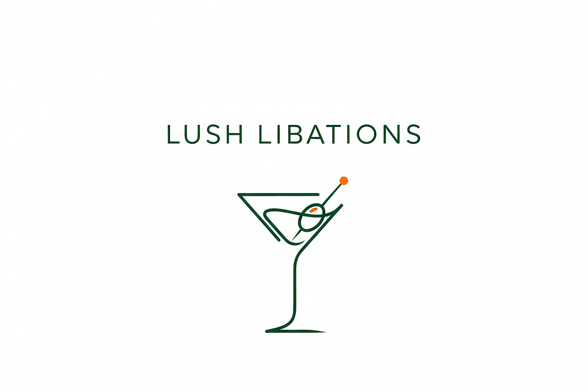 Lush Libations Martini, a Branding & Logo Template by Logocreative (Photo 1 of 2)