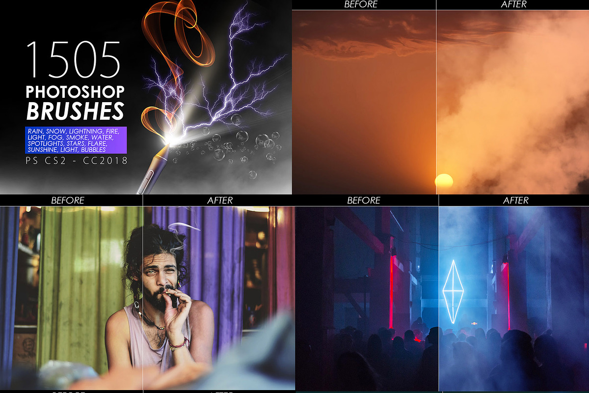 5600 Photoshop Brushes Bundle, a Brush Add-On by ArtistMef (Photo 13 of 48)