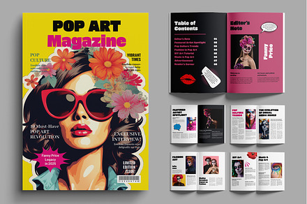 Pop Art Magazine Portfolio Showcase, a Magazine Template by MightyDesign