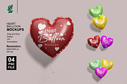 Heart Balloon Mockups, a Merchandise Mockup by groens (Thumbnail 1 of 9)
