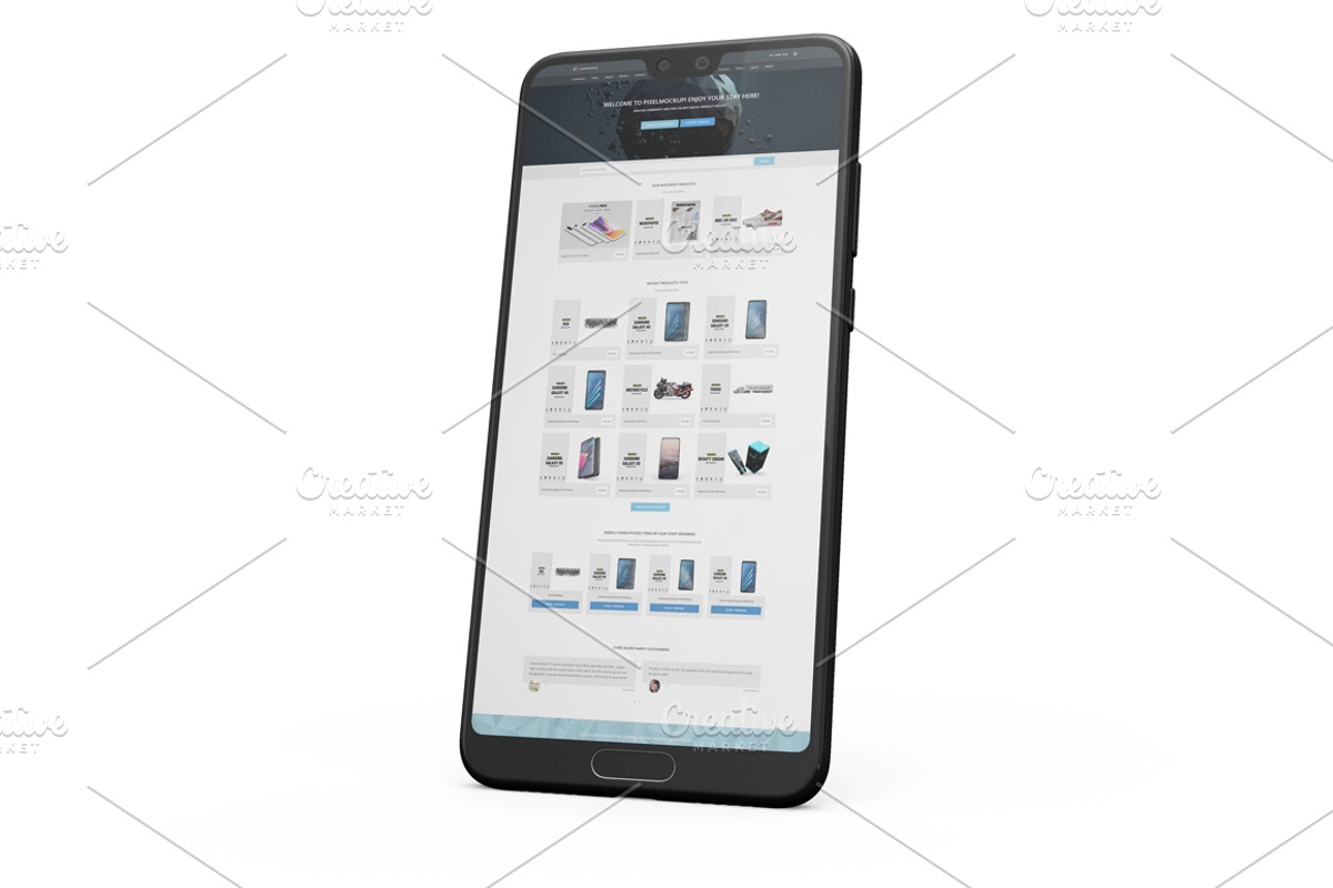Huawei P20 Pro App Mockup Vol2, an Android Mockup by PixelMockup (Photo 9 of 17)