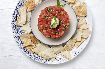 Tomato Carpaccio Salad, a Food & Drink Photo by huertas19