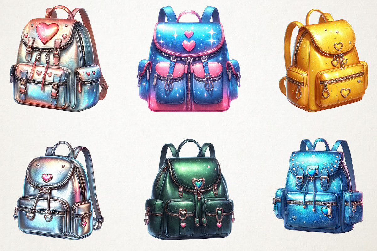 back to school backpack clipart, an Illustration by RobertsArt (Photo 4 of 7)