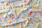 Italian summer - Dolce Vita pattern, a Pattern Graphic by Tani Kuzminka (Thumbnail 8 of 29)