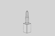 Lipstick 3d model, an Object 3D Model by fahad121 (Thumbnail 7 of 7)
