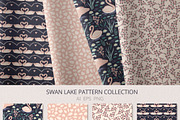 Swan lake pattern collection, an Animal Illustration by Cozy pattern shop (Thumbnail 5 of 8)