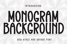 Monogram Background | Script Font