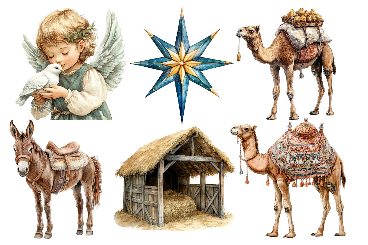Nativity Clipart, an Illustration by Designworld (Photo 4 of 6)