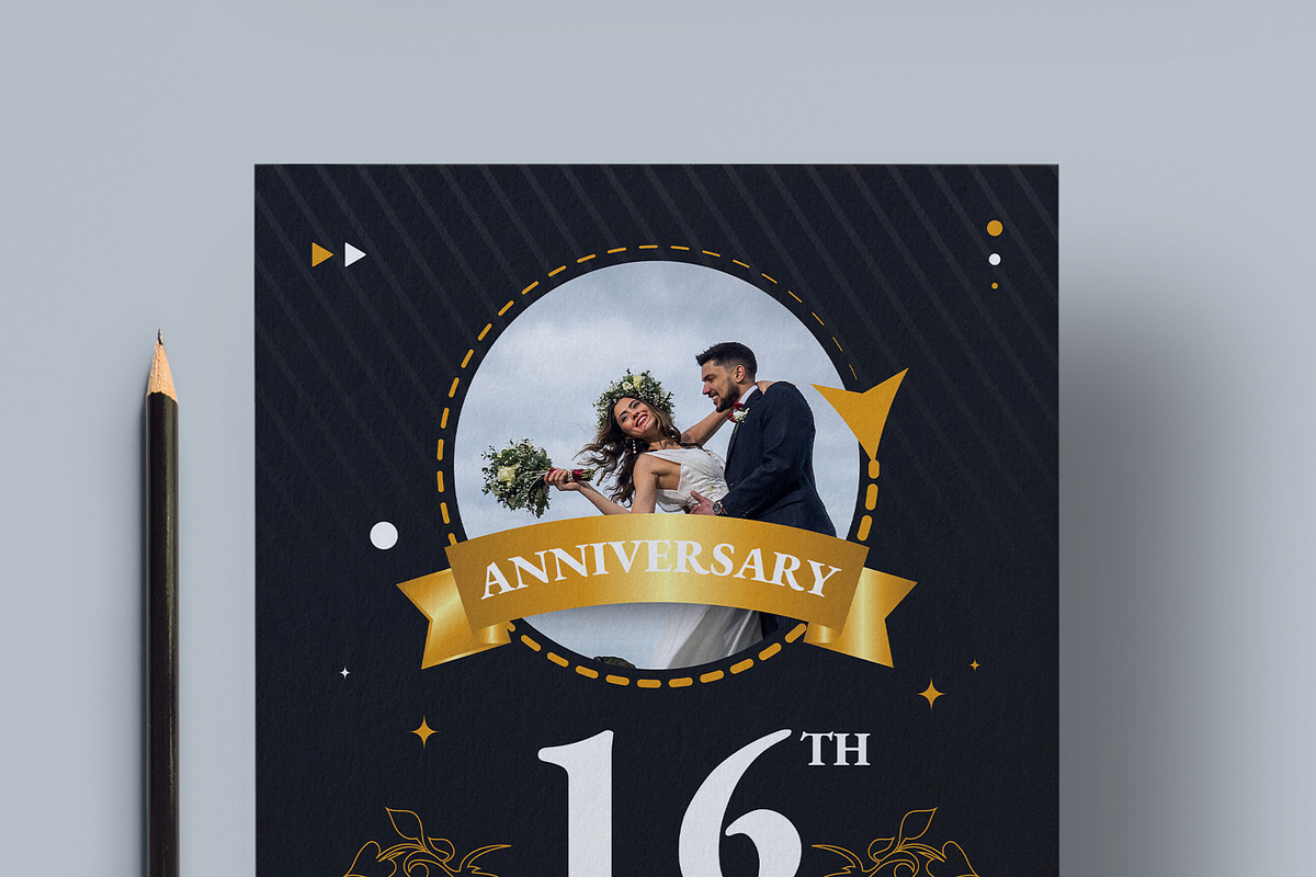Wedding Anniversary Invitation Flyer, a Flyer Template by MightyDesign (Photo 4 of 8)