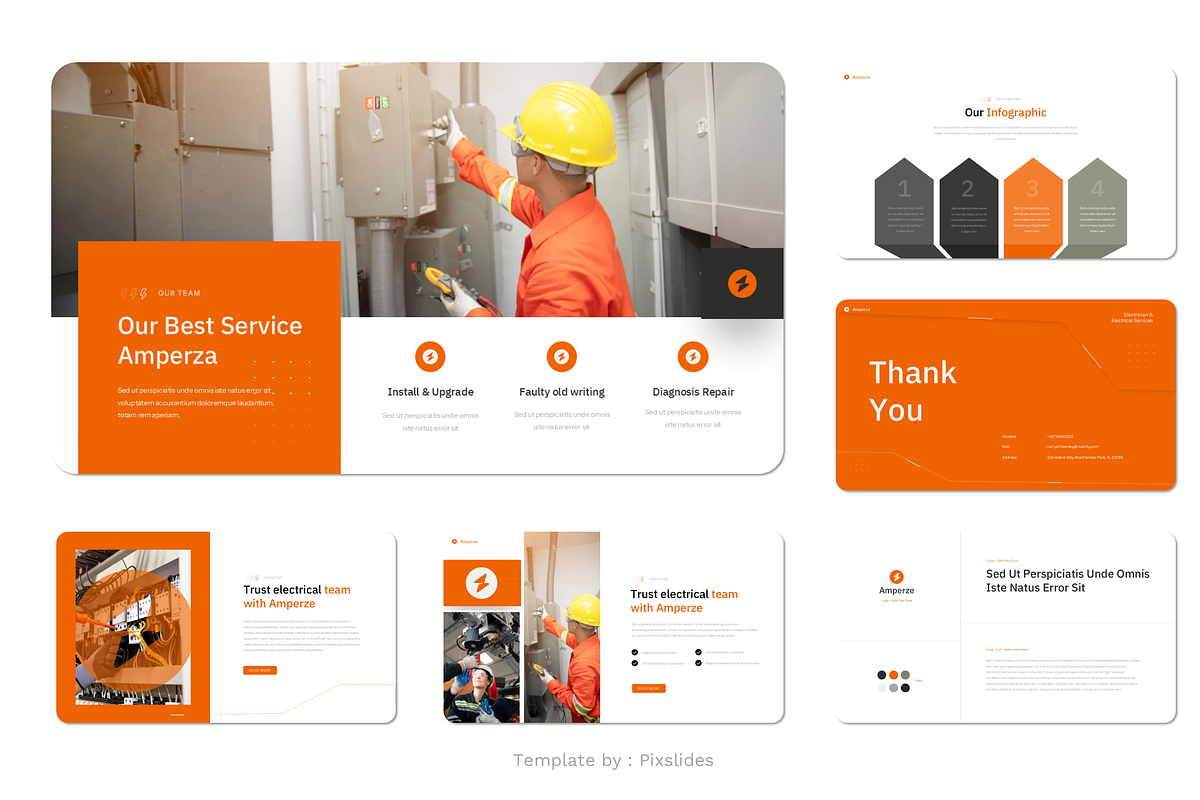 Electrician & Electrical PowerPoint, a Presentation Template by Pixslides (Photo 4 of 4)